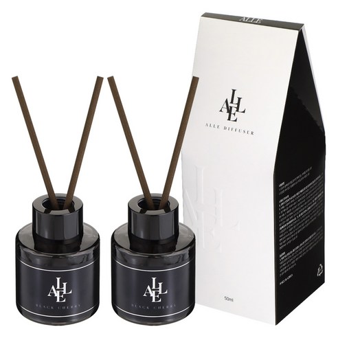 알레 블랙 디퓨저, 블랙체리, 50ml, 2개