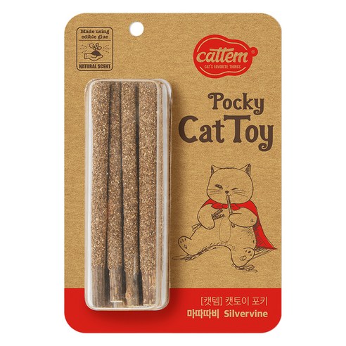 캣템 고양이 포키 장난감 0.5 x 13 cm 8p, 혼합색상, 1개