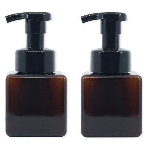 뉴앤룩 디스펜서 핸드워시 거품용기 거품형 250ml, 브라운, 2개