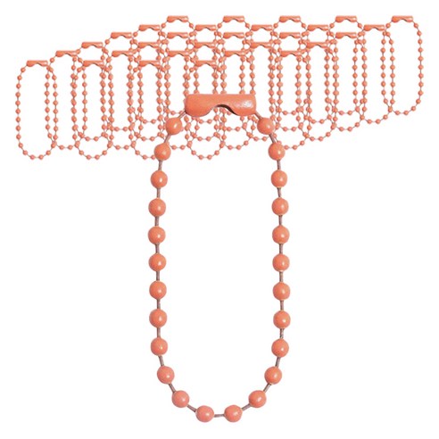 투그램플러스 컬러 줄구슬 볼체인, 9 오렌지, 200개