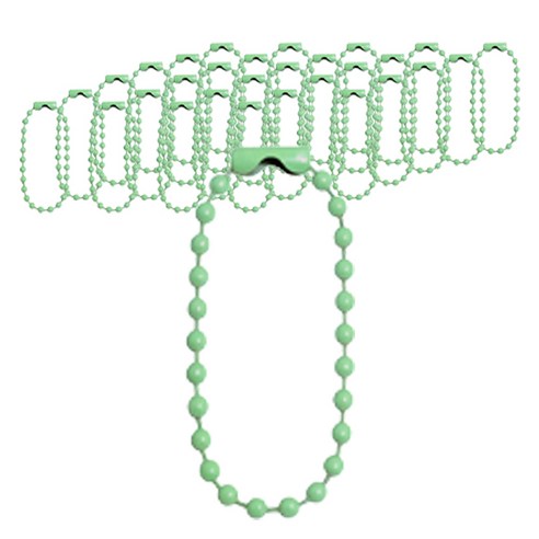 투그램플러스 컬러 줄구슬 볼체인, 4 그린, 200개