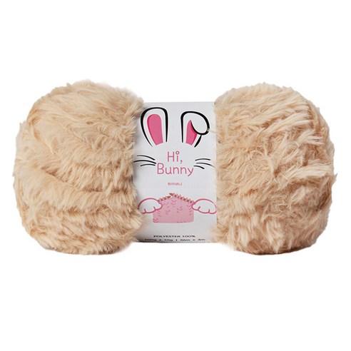 yarna 하이 바니 밍크털실 100g, 06연베이지, 1개