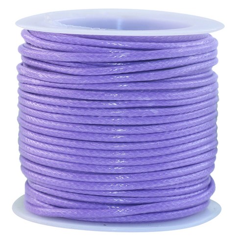 마다꾸미 가죽끈 DIY 포장용 팔찌만들기 재료 1.5mm x 10m, 라벤더, 1개