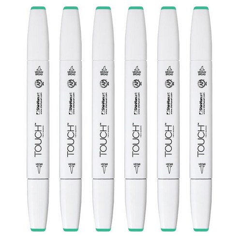 터치 트윈 브러쉬 마카 58 MINT GREEN LIGHT, 6개, 1색