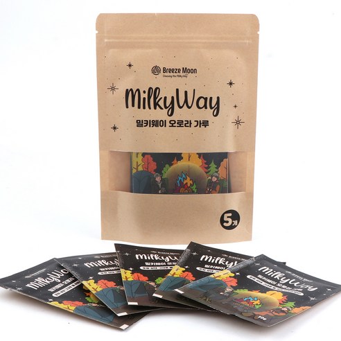 브리즈문 2세대 밀키웨이 오로라 가루 30g, 혼합색상, 5개