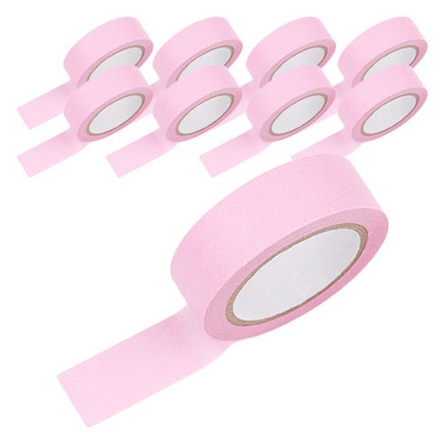 그래다다 컬러 테이프 45mm x 15 mm x 10m, 핑크, 9개