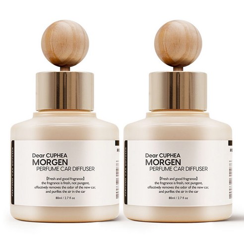 디어쿠페아 차량용 디퓨저 80ml, 2개, 모겐