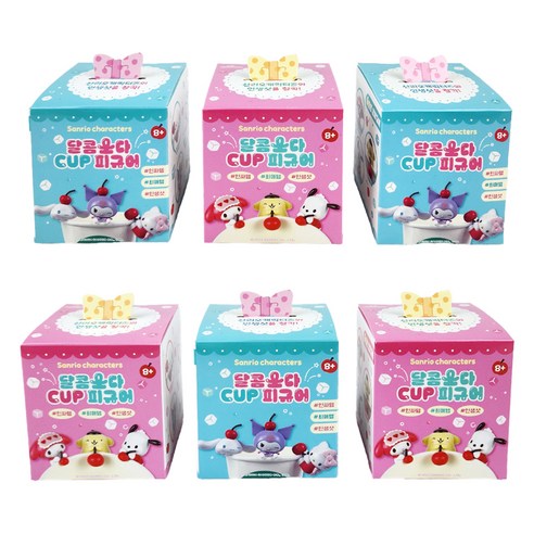PINKMANGO 산리오 달콤소다 컵 피규어 6p 세트 랜덤발송, 1세트