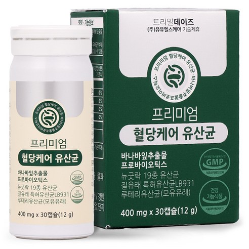 트리밀데이즈 프리미엄 혈당케어 유산균 12g, 1개, 30정