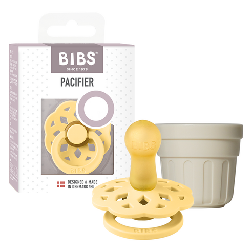 BIBS 보헴 고무 쪽쪽이 2단계 + 전용캡 세트, 2단계(6개월 이상), 페일버터(쪽쪽이), 랜덤발송(캡), 1세트