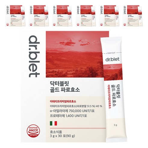 닥터블릿 골드 파로 효소 30p, 7개, 30회분, 90g