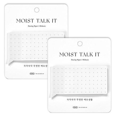플레픽 모이스트 토크잇 점착 메모지, 11 스퀘어 도트, 1개입, 2개