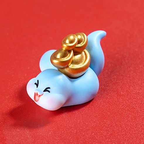 홈플로우 푸른뱀의 해 마스코트 미니어쳐 피규어 장식품, 06, 4.3 x 2.7 cm