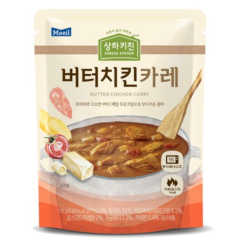 상하키친 매일유업 버터치킨 카레, 170g, 1개