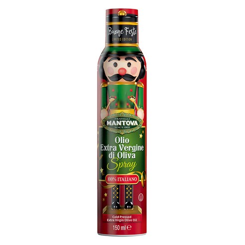 만토바 엑스트라 버진 스프레이 올리브오일 크리스마스 에디션, 150ml, 1개