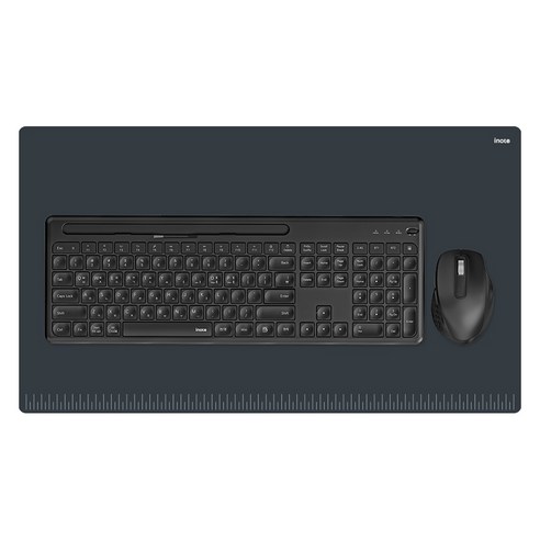 아이노트 블루투스 멀티페어링 키보드 + 마우스 + 키스킨 + 장패드 세트, 블랙, KM780RB, 일반형