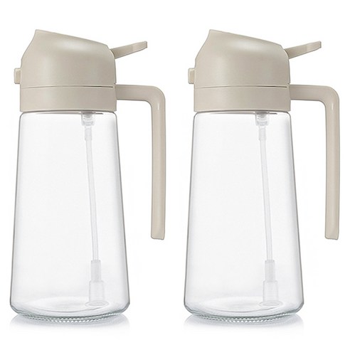 헬로키친 2in1 오일 스프레이 아이보리, 470ml, 2개