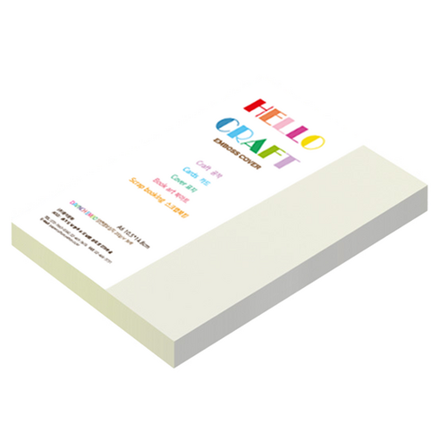 종이문화 다빈치엠보 두꺼운 양면엠보싱지 No 51 네츄럴 180g A6, 90개