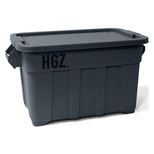 하이그라운즈 캠핑 이동식 수납 캐스터 카고박스 75L, 더스티그레이, 1단, 1개