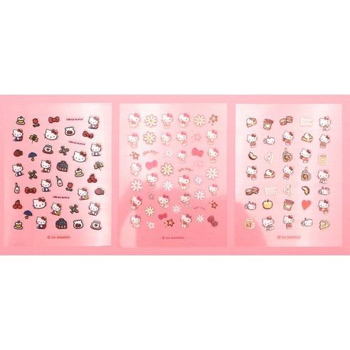 손끝에 피어나는 사랑스러움, 뷰티홈 산리오 헬로키티 네일스티커
