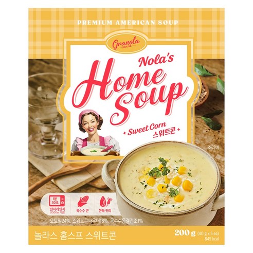 그래놀라하우스 놀라스 홈스프 스위트콘, 200g, 1개