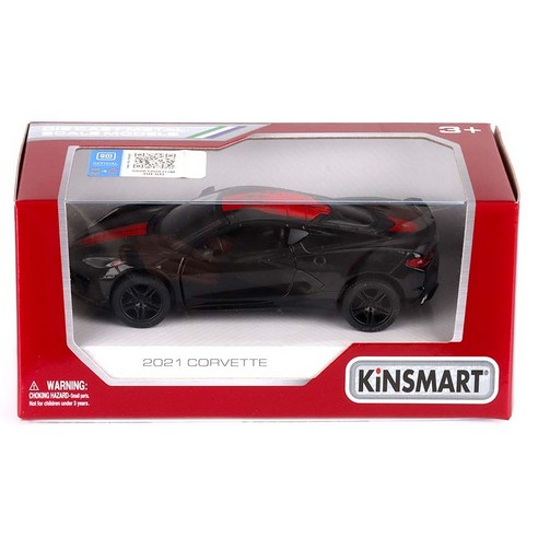킨스마트 2021 쉐보레 콜벳 프린팅 KT5432F, 블랙, 1개
