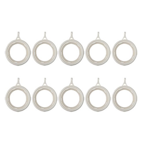 피피홈리빙 압축봉 커튼링 내경 33mm, 화이트, 10개