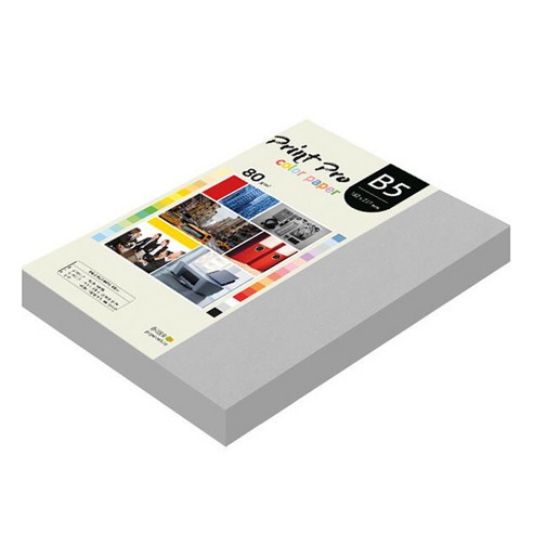 종이문화 프린트프로 칼라복사지 No 31 그레이, B5, 340개