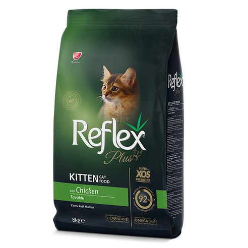 Reflex 키튼 고양이 플러스 건식사료, 닭, 8kg, 1개
