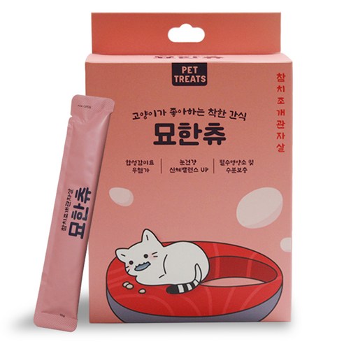 펫트리츠 고양이 묘한츄 대용량 간식 30p, 1개, 450g, 참치조개관자살