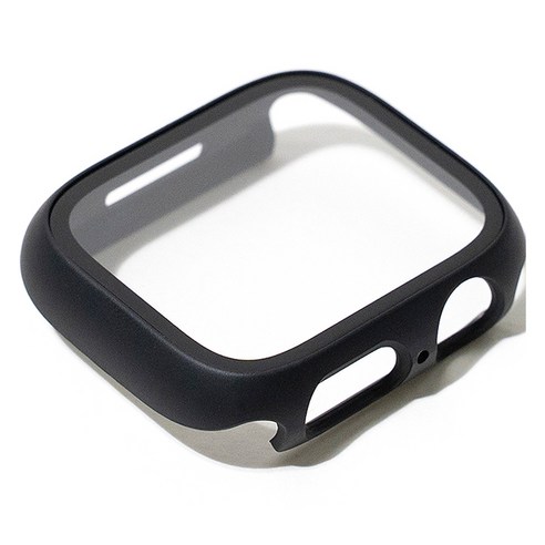 캘릭스 애플워치 호환 풀커버 일체형 강화유리 케이스 블랙 애플워치 40mm 1개