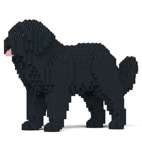 뉴펀들랜드 강아지 블럭 대형 M, 블랙, 1개