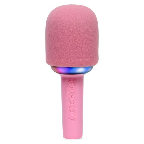 PLEIGO 블루투스 LED 무선 휴대용 마이크, P154, 핑크 블루투스마이크