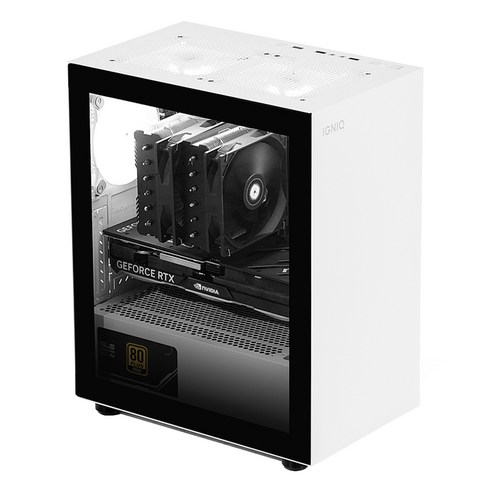 이그닉 2024 인테그 프로 9647S 라이젠5 라이젠 9000 시리즈 지포스 RTX 4070 SUPER, 화이트, 32GB, 1TB, Free DOS, IG-ITP00028