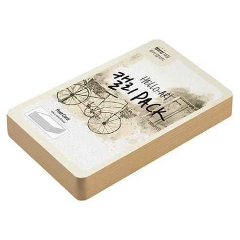 종이문화 헬로우아트캘리팩 두꺼운 엠보엽서 200g 55 크라프트브라운, 104 x 153 mm, 100개