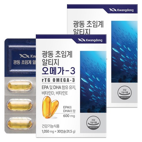 광동 초임계 알티지 오메가3 31.5g, 2개, 30정