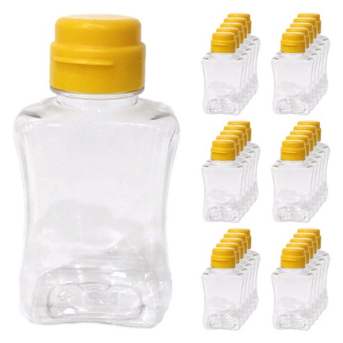 대경 호리직사각 페트병 + 노랑캡 세트, 40개, 150ml
