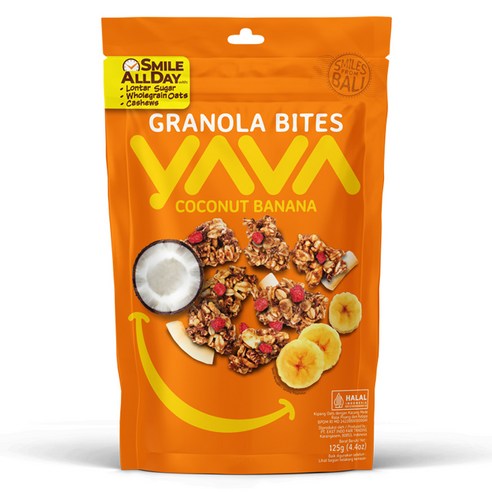 야바 그래놀라 바이트 코코넛바나나, 125g, 1개