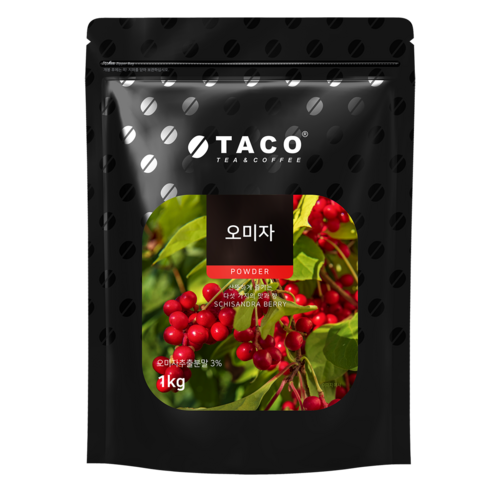 타코 오미자 파우더, 1kg, 1개, 1개입