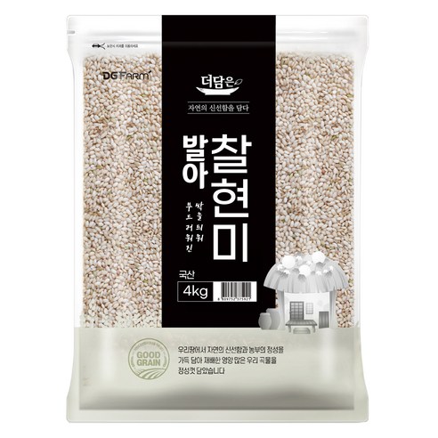 더담은 발아찰현미, 4kg, 1개