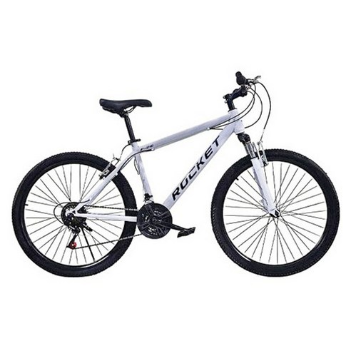 닥터바이크 서스펜션 21단 스틸프레임 MTB 자전거 66cm F-26S ROCKET, 화이트, 1개, 170cm
