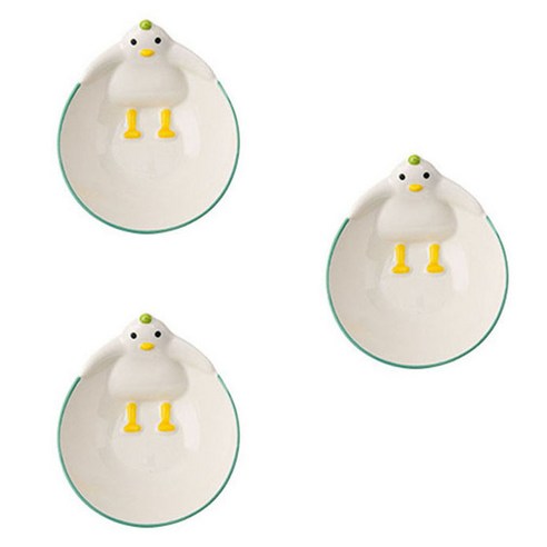 모던지 귀여운 탕오리접시 A 직경 15.5cm x 높이 5cm YJ717, 혼합색상, 3개, 탕오리접시 3p