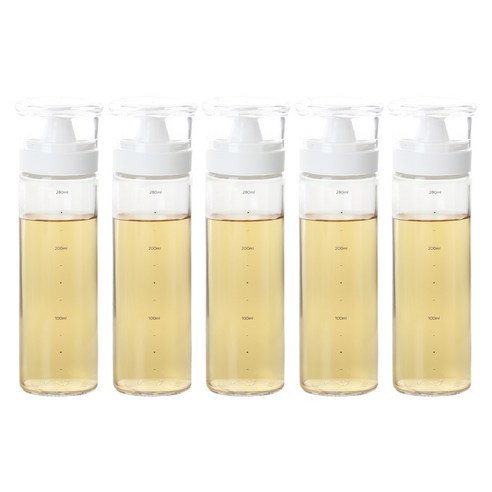 키텐실 시노글라스 비스포크 실리콘 오일병 S-Cap 크림화이트, 5개, 300ml