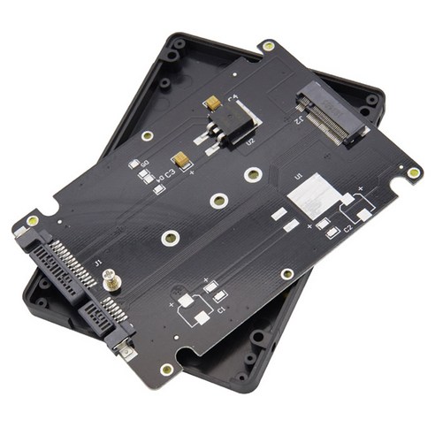 컴스마트 M.2 NGFF SSD to SATA 22P 컨버터 플라스틱 케이스 가이드 70 x 100 x 7 mm, BT468, 1개