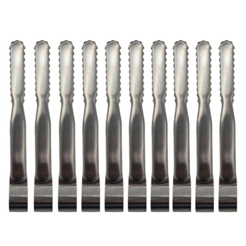 키친하우스 다용도 미니집게 15.5cm, 실버, 10개