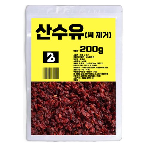 비니플랑센 씨 제거 산수유, 200g, 1개
