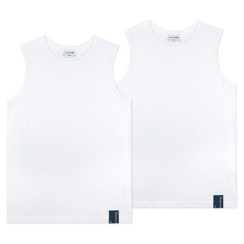 젤리스튜디오 아동용 심플 레이어드 민소매 티셔츠 2종 세트