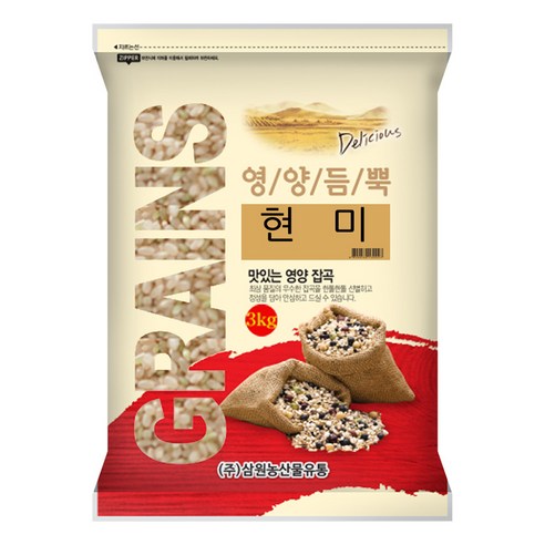 삼원농산 현미, 3kg, 1개