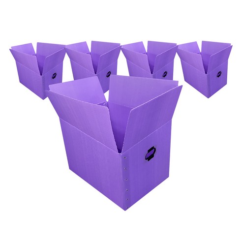광동 손베임방지 이사박스, 보라색, 5개