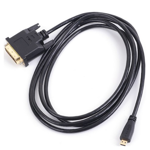 컴스 Micro HDMI DVI 케이블 DVI-D Dual 초슬림 BS976, 1개